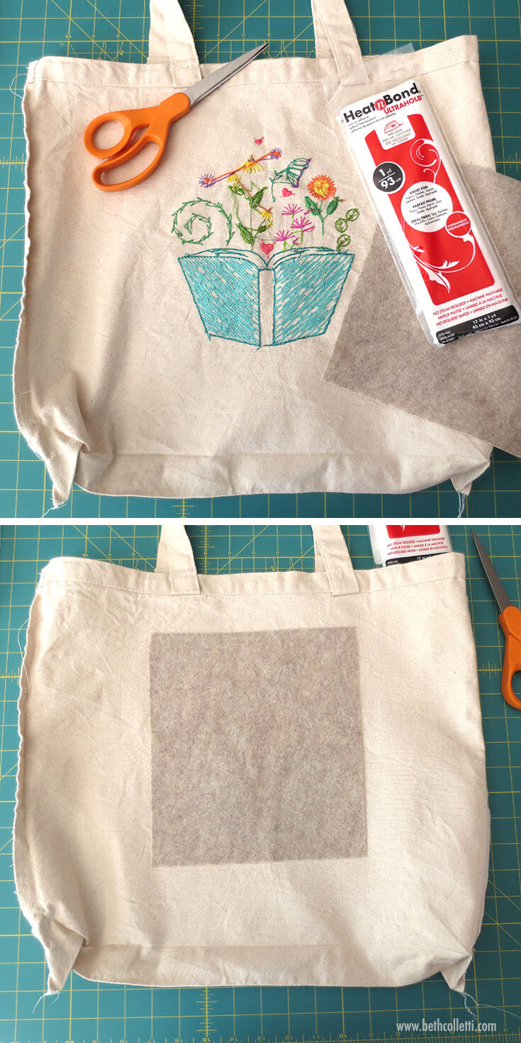 How to Decorate a Tote Bag with Hand Embroidery Beth Colletti Art Design